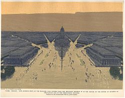 Civic Center Plaza from 1909 Plan of Chicago